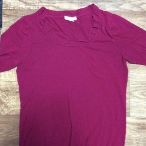 Short sleeve sweater top